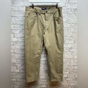 CHAPS khaki chinos men’s 36 X 30 stretch‎ comfort pants NWT